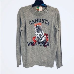 Pug Christmas Sweater XL